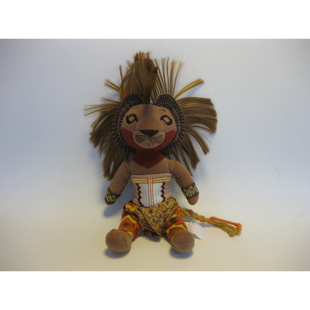 LION‎ KING Simba DISNEY  Broadway Musical 11" Stuffed Doll Plush EUC